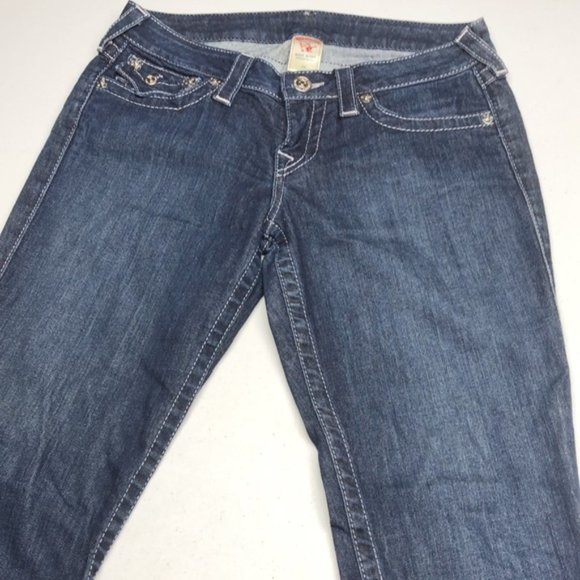 MADE IN USA ๐บ๐ธ LIKE NEW TRUE RELIGION SKINNY JEANS 29x32 ๐บ๐ธ - Picture 3 of 11